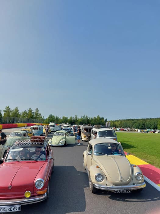 Aircooled Volkswagens at Le Bug Show 2025, Spa Francorchamps.